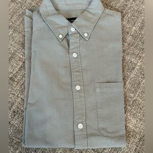 Club Monaco Light Green/Gray Casual Button-Down Shirt Size S - EUC